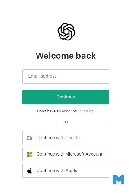 create an account